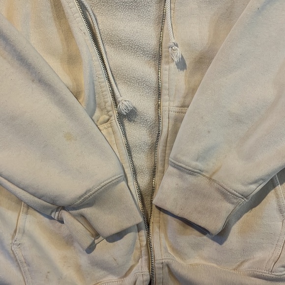 Cream/white Brandy zip up - Picture 2 of 4
